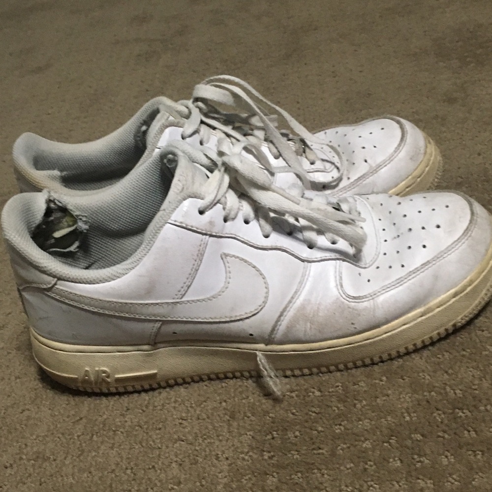 crazy beat all white nike AF1